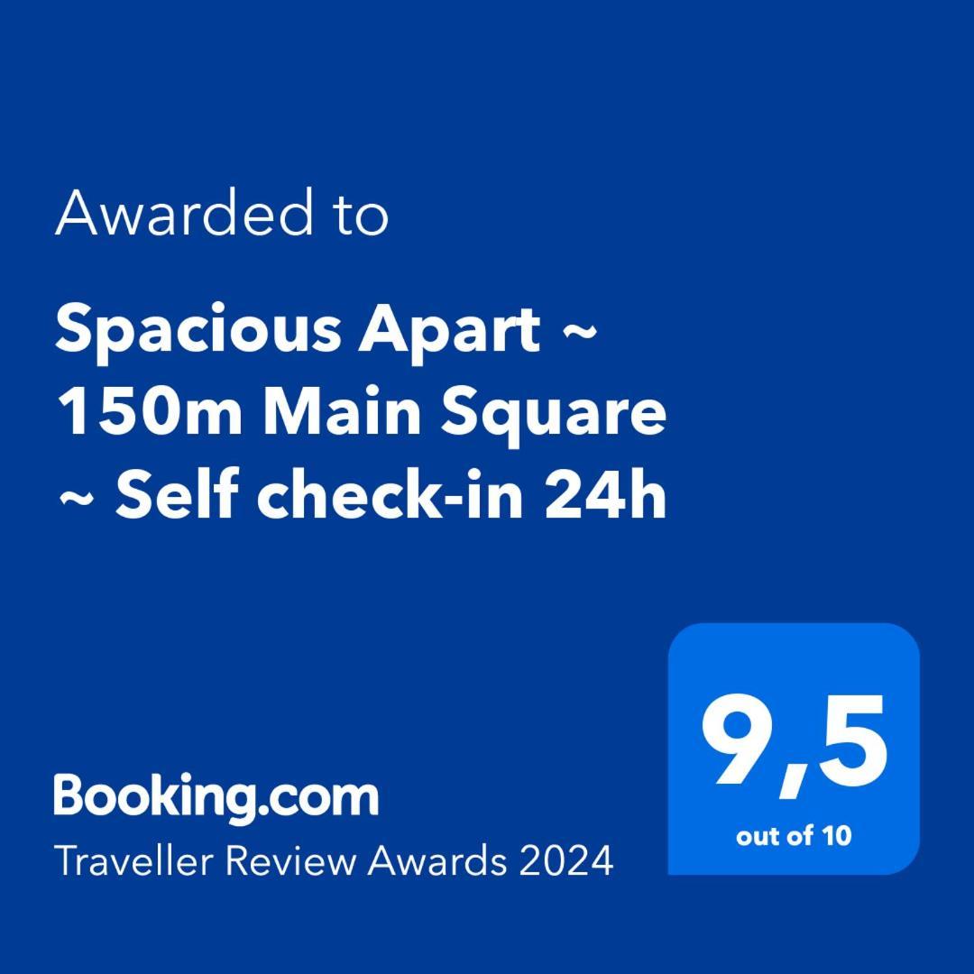 Spacious Apart ~ 150M Main Square ~ Self Check-In 24H Wrocław Exterior foto